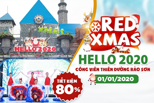 Chính hội vào ngày 01/01/2020, lễ hội Red Xmas & Hello 2020 chắc chắn sẽ mang đến cho du khách một không khí náo nhiệt, tưng bừng chào mừng năm mới. 